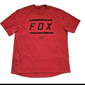 Fox Racing Ranger Tri Dri  Men’s Short Sleeve Red  MTB Biker Cycling Jersy 2XL